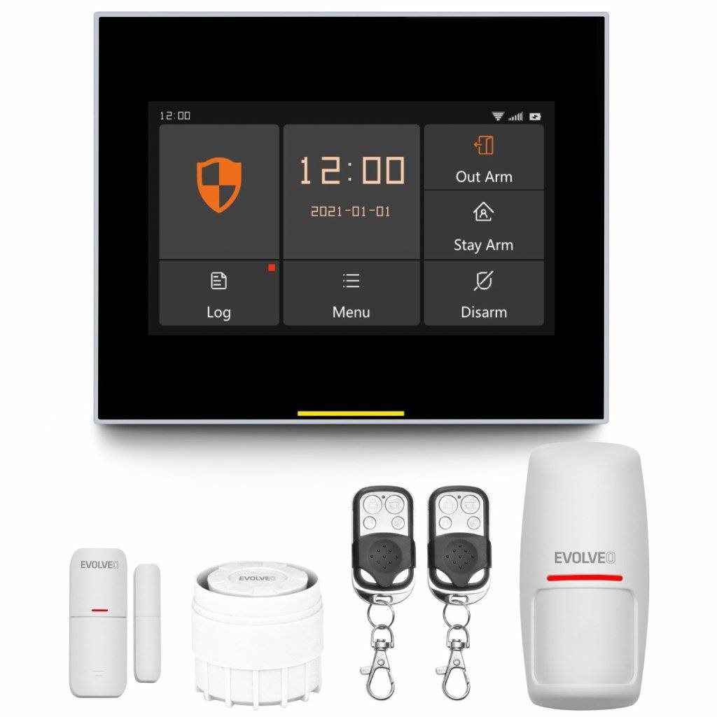 EVOLVEO Alarmex Pro (ALM304PRO) - chytrý bezdrátový Wi-Fi/GSM alarm s mini sirénou