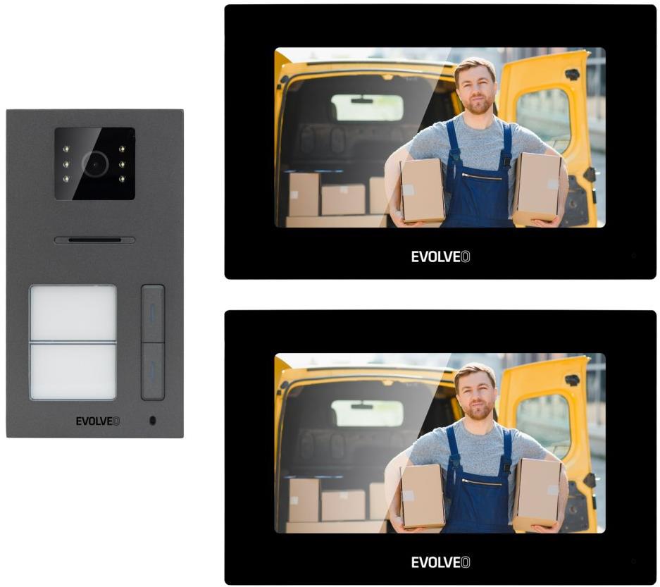 EVOLVEO DoorPhone AP2-2, černý