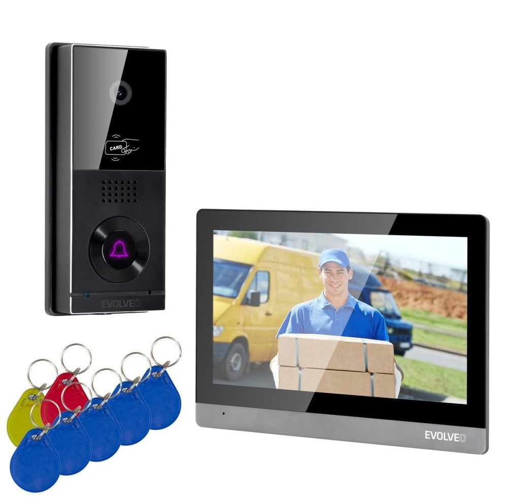 EVOLVEO DoorPhone AHD10, černo stříbrný