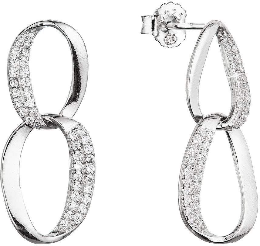 EVOLUTION GROUP 11449.1 zircon ag náušnice (AG 925 / 1000; 3 g)