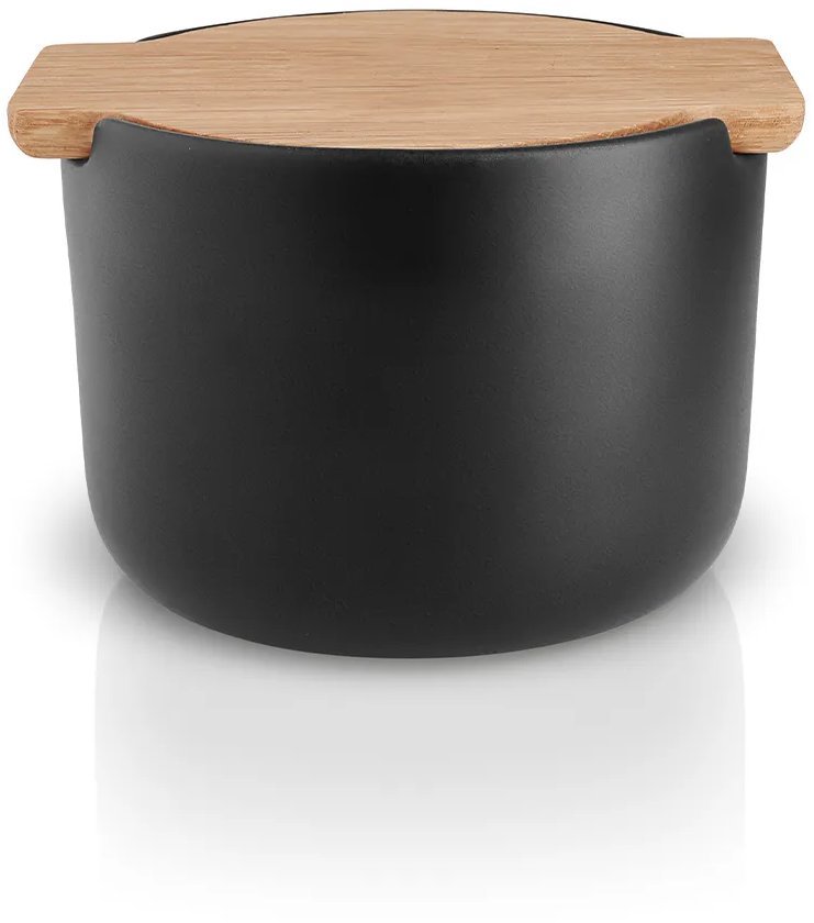 Eva Solo Dóza na sůl NORDIC KITCHEN 10 cm, černá