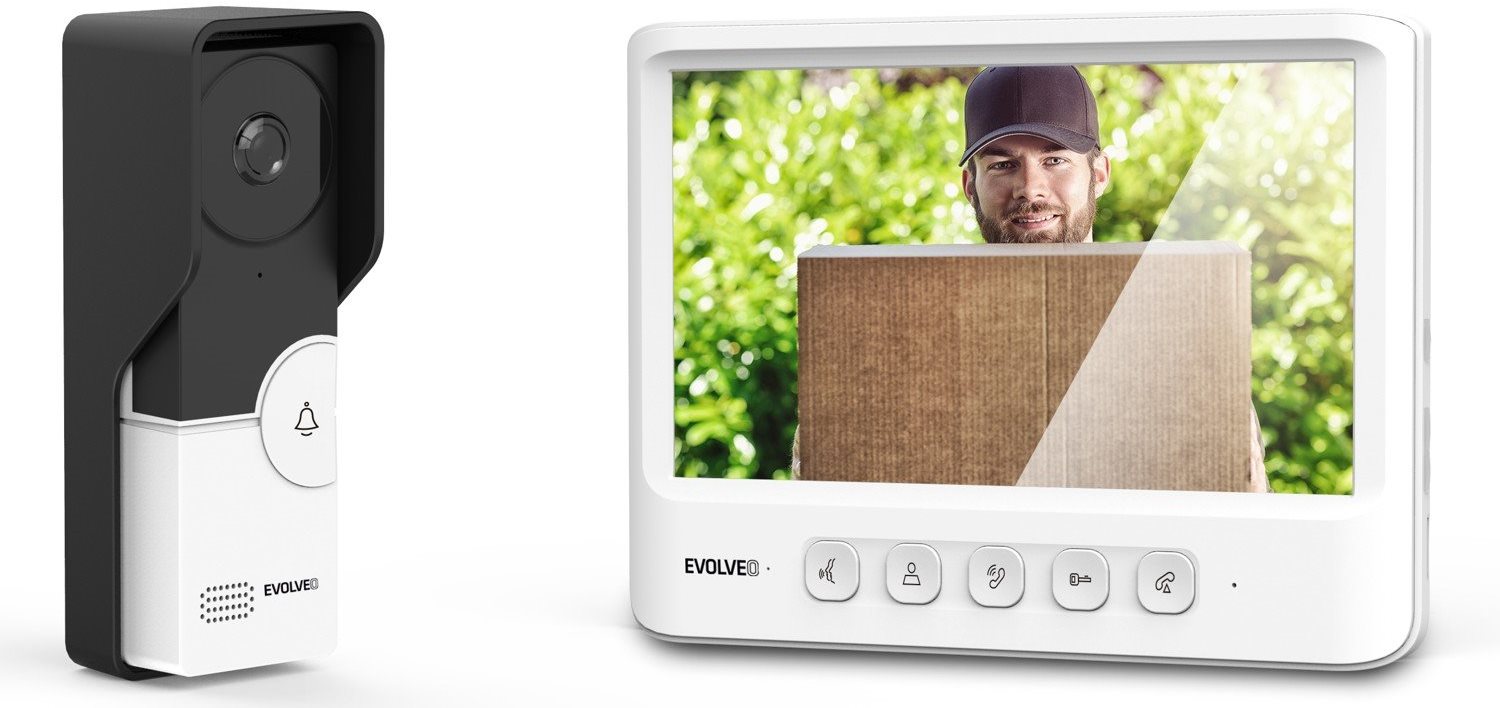 EVOLVEO DoorPhone IK06 set video dveřního telefonu s pamětí a barevným displejem