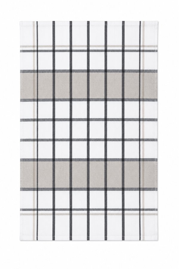 Ewantex Kuchyňská utěrka z egyptské bavlny 50 × 70 cm, Kostka béžová