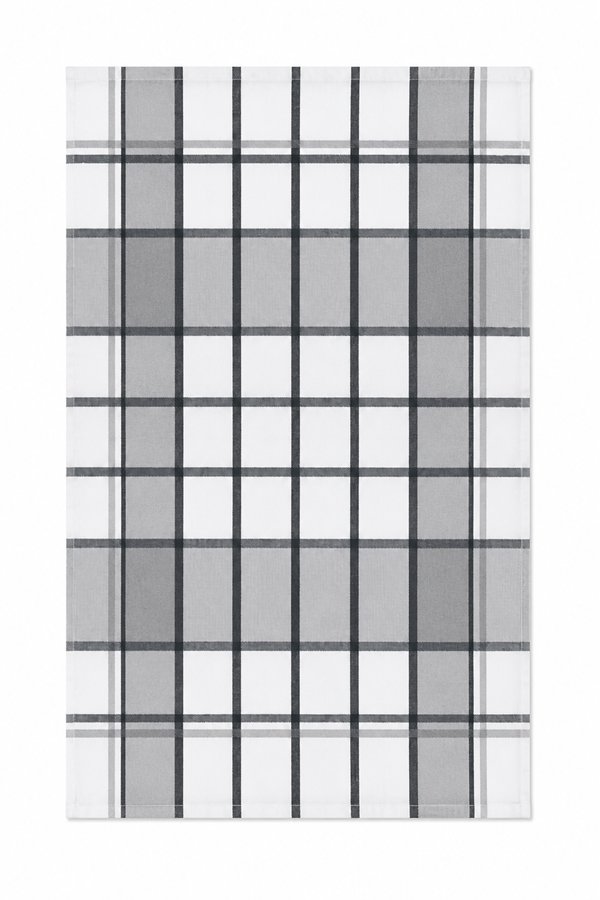 Ewantex Kuchyňská utěrka z egyptské bavlny 50 × 70 cm, Kostka šedá
