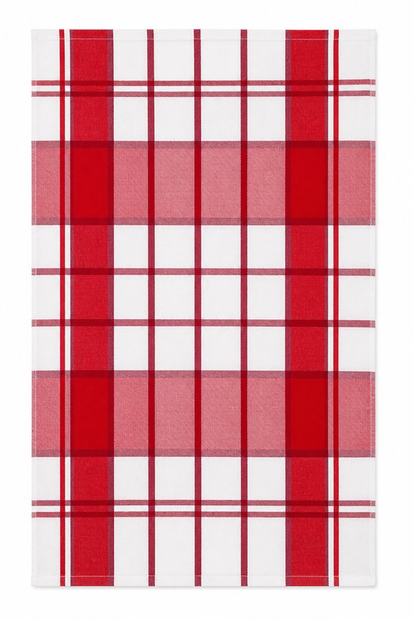 Ewantex Kuchyňská utěrka z egyptské bavlny 50 × 70 cm, Kostka červená