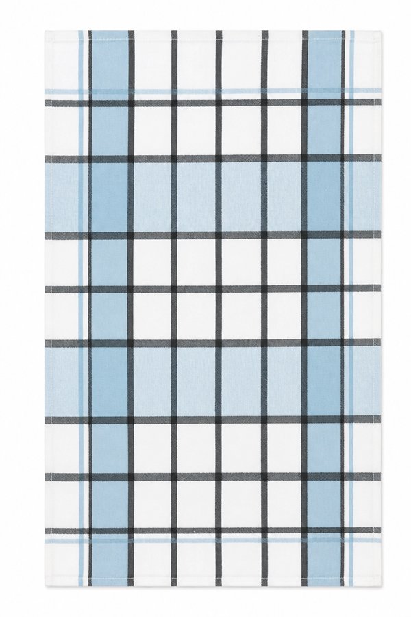 Ewantex Kuchyňská utěrka z egyptské bavlny 50 × 70 cm, Kostka světle modrá