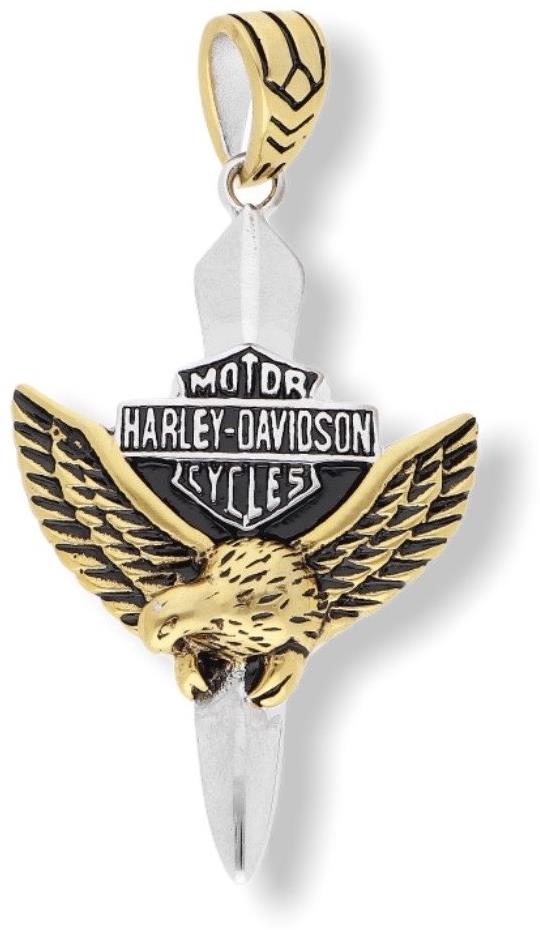 Ewena Přívěsek Harley Davidson z chirurgické oceli, JFF286