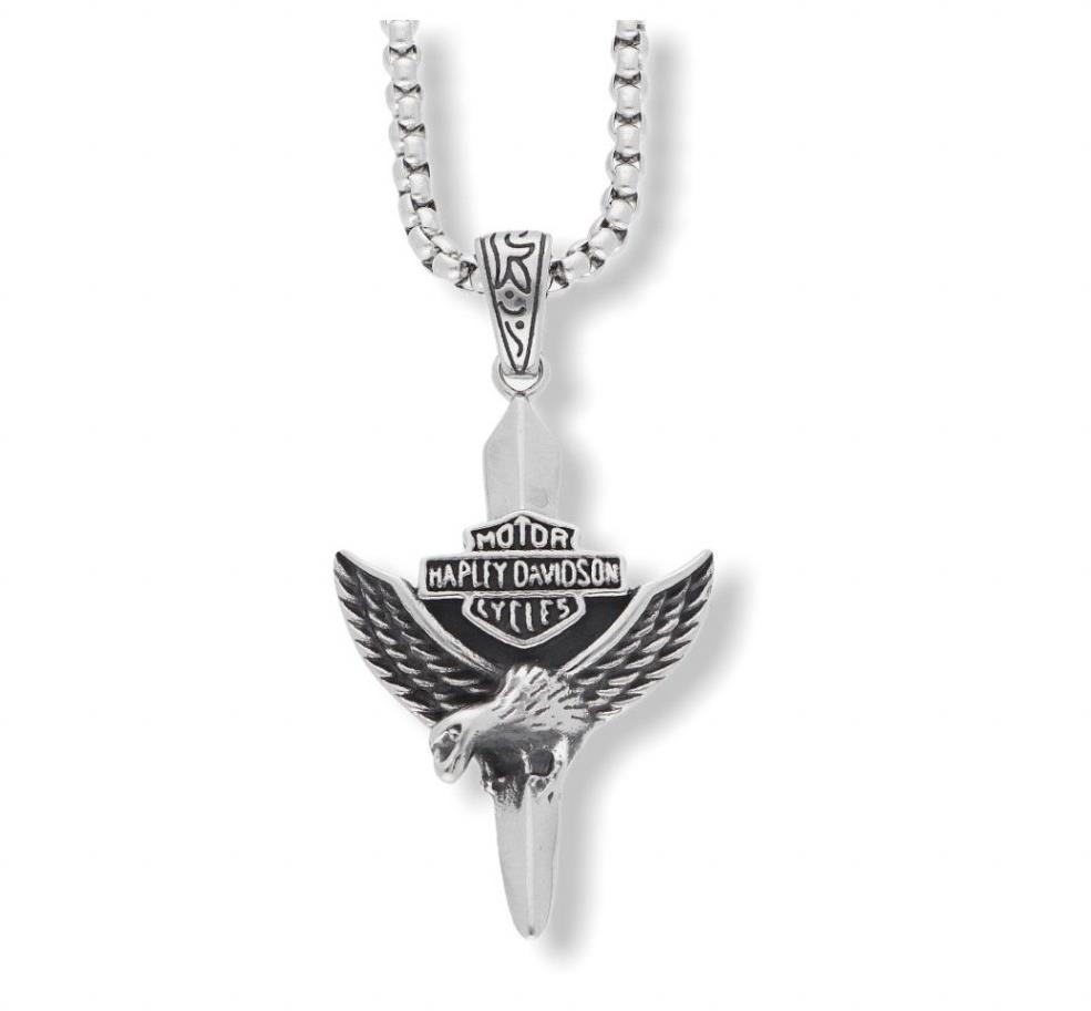 Ewena Přívěsek Harley Davidson z chirurgické oceli, JSL728