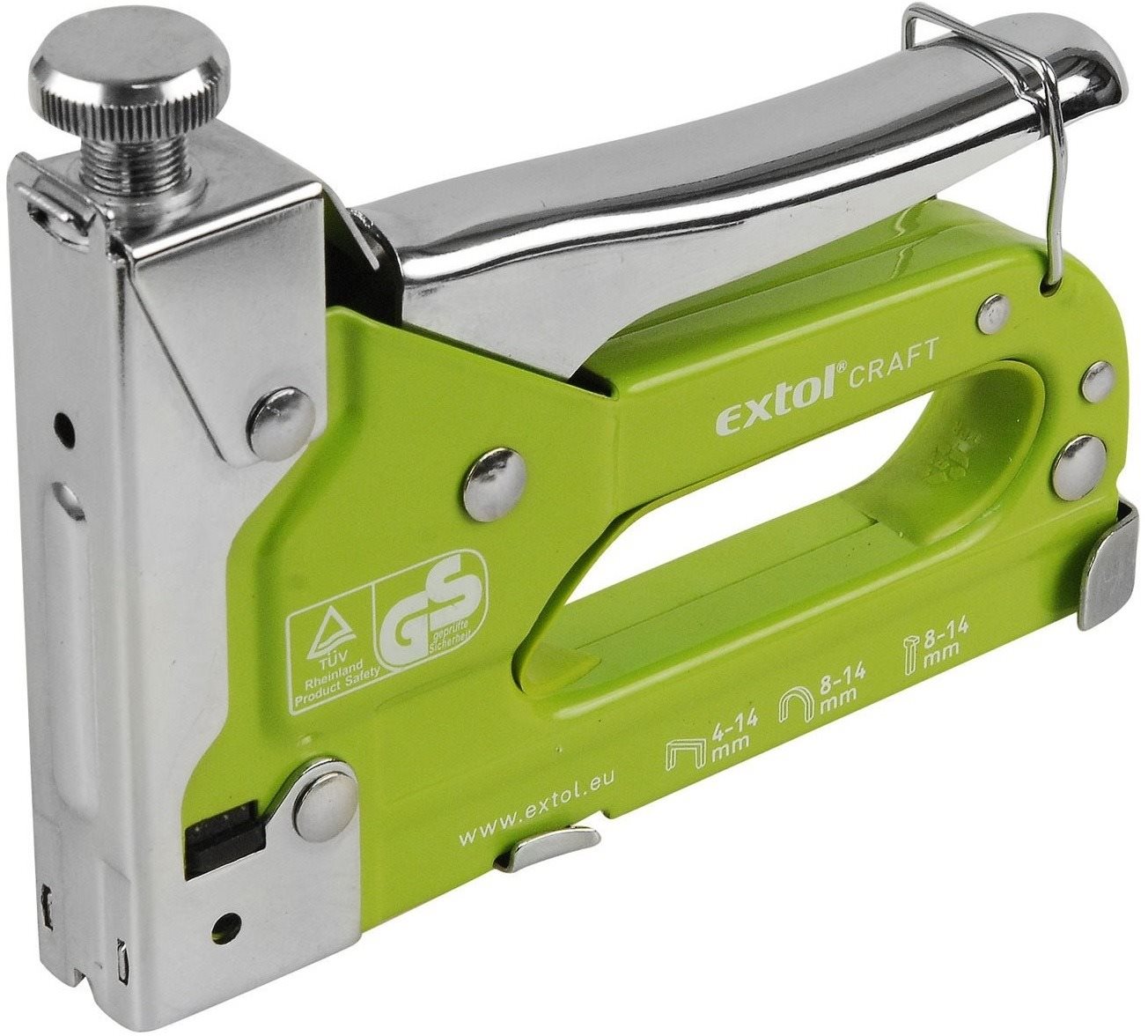EXTOL CRAFT pistole sponkovací 3funkční, 4-14mm/tl. 1,2mm, 9176