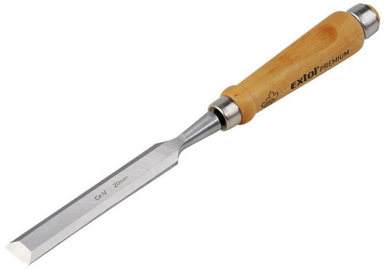 EXTOL PREMIUM Dláto s kvalitní bukovou rukojetí, 6 mm, délka 275 mm 34456