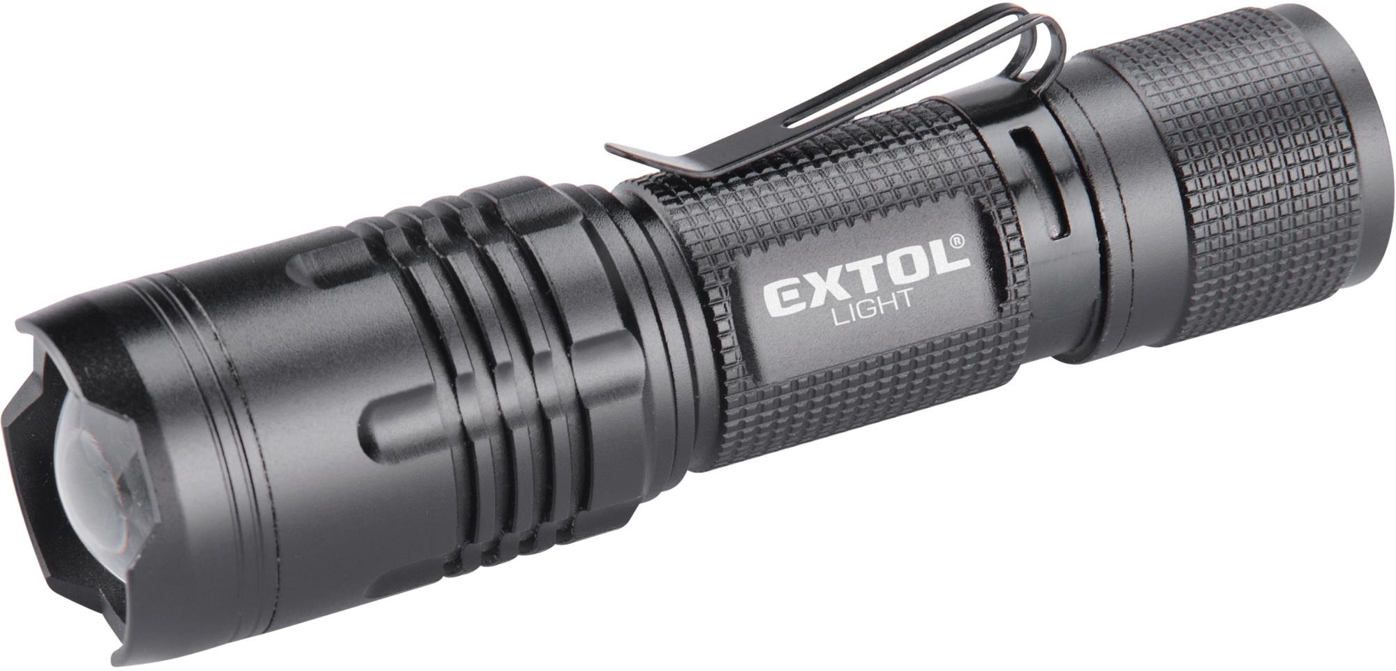 Baterka extol light svítilna 400 lm, zoom, cree xte 5 w