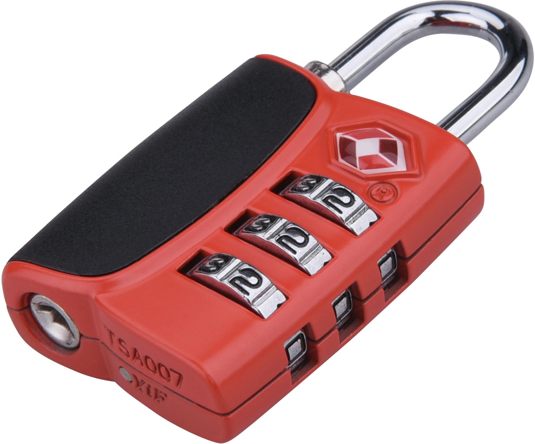 EXTOL PREMIUM Zámek kombinační TSA s trojmístným kódem, 61 × 32 × 14 mm