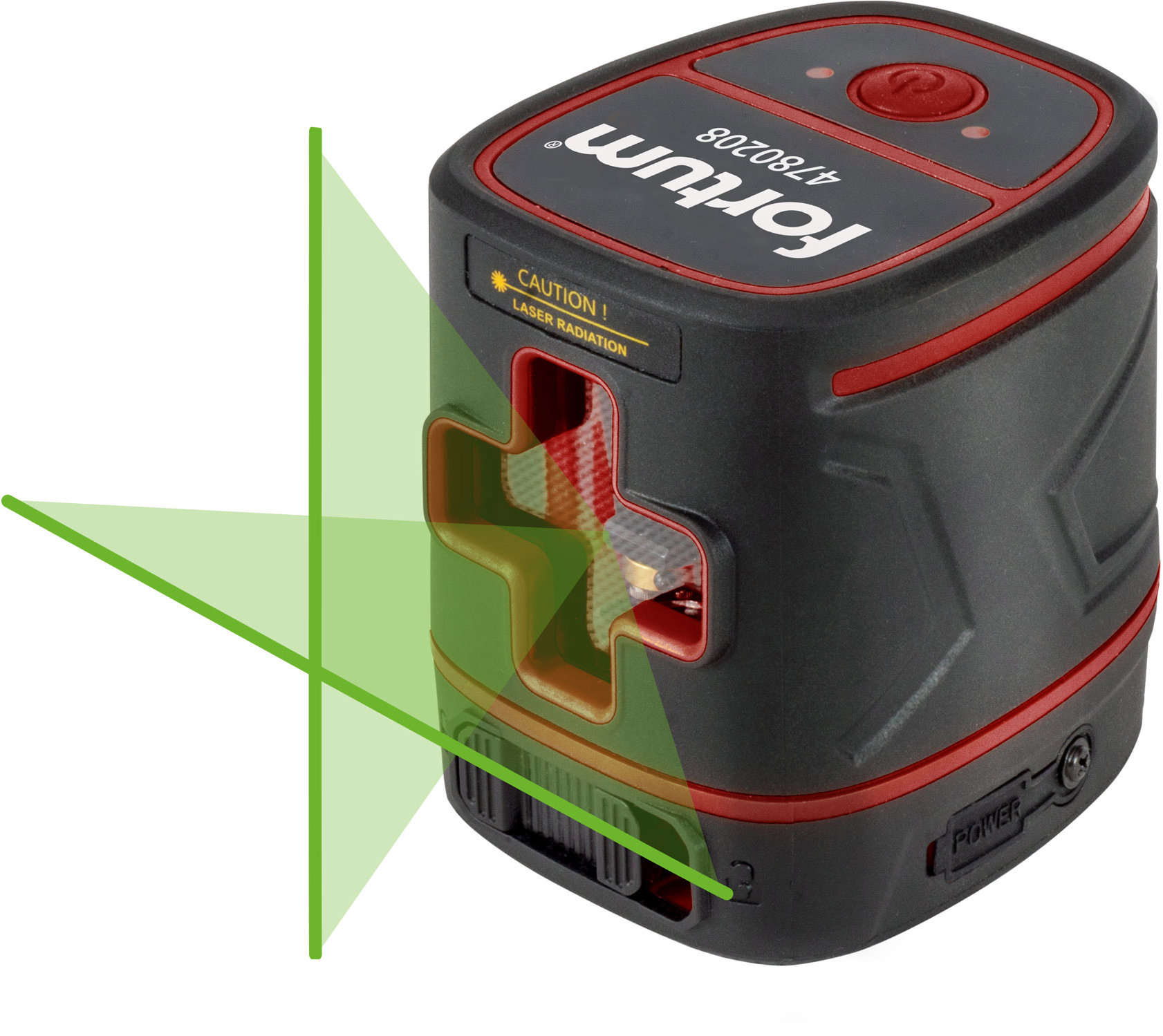 FORTUM Laser křížový zelený, liniový, samonivelační 4780208