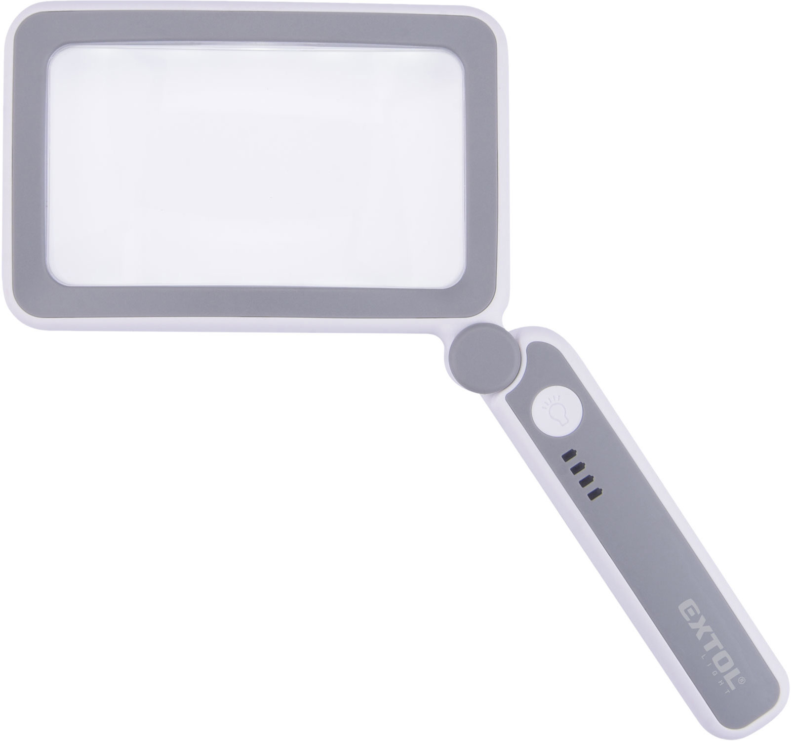EXTOL LIGHT Lupa se světlem skládací, 4× zvětšení, USB nabíjení 43164