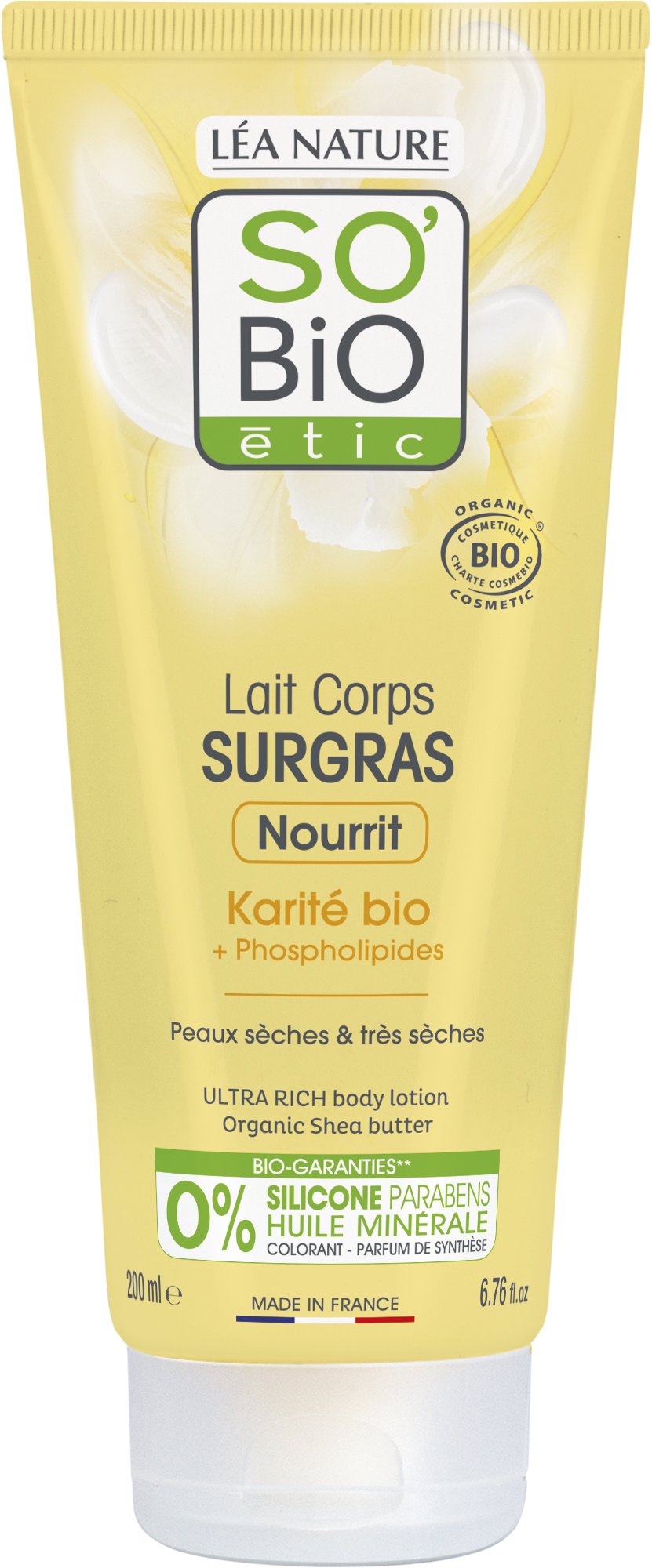 SO’BiO étic Mléko tělové ultra výživné s karité BIO 200 ml