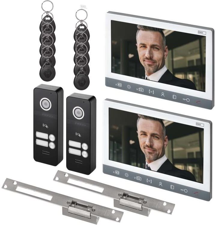 EMOS Sada videotelefonu EM-10AHD se 2 vstupy pro 2 účastníky