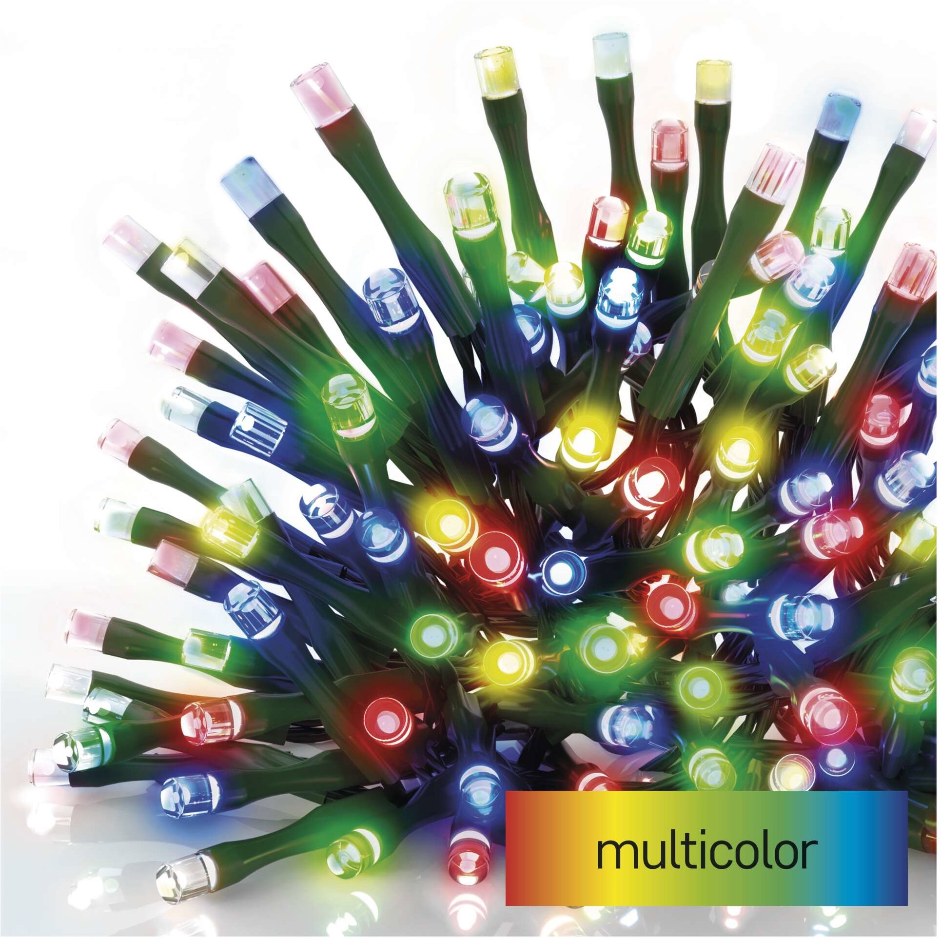 EMOS LED vánoční řetěz, 18 m, venkovní i vnitřní, multicolor, programy