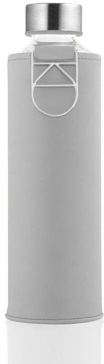 EQUA skleněná láhev s obalem z umělé kůže Mismatch Grey Dove 750 ml