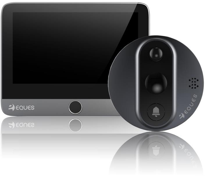 Digitální dveřní Wi-Fi kukátko Eques Mini 3S