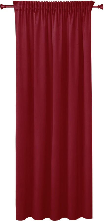 4 sleep Jednobarevný hotový závěs 150 × 160 cm - Bella červený