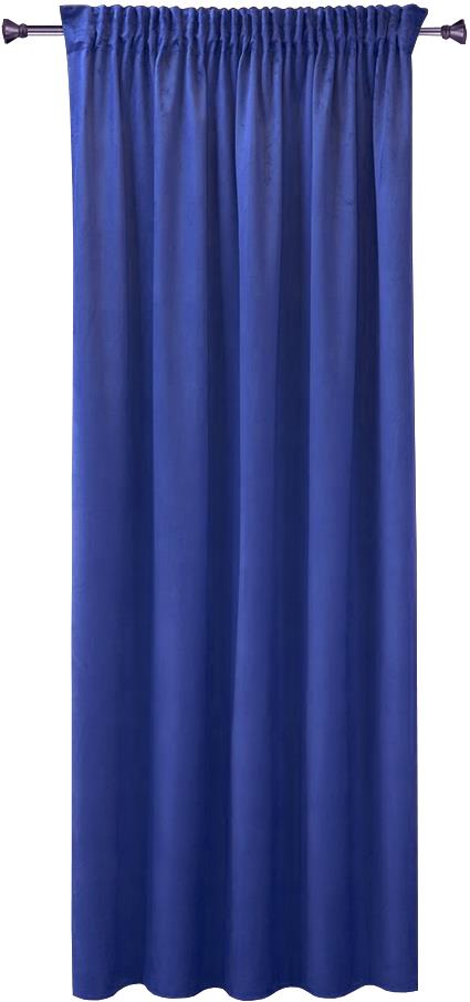4 sleep Jednobarevný hotový závěs 75 × 150 cm - Bella tmavě modrý