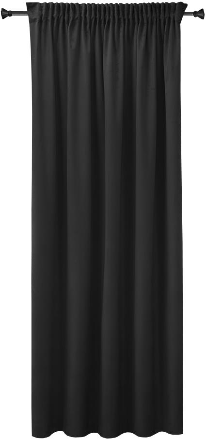 4 sleep Jednobarevný hotový závěs 150 × 250 cm - Bella černý