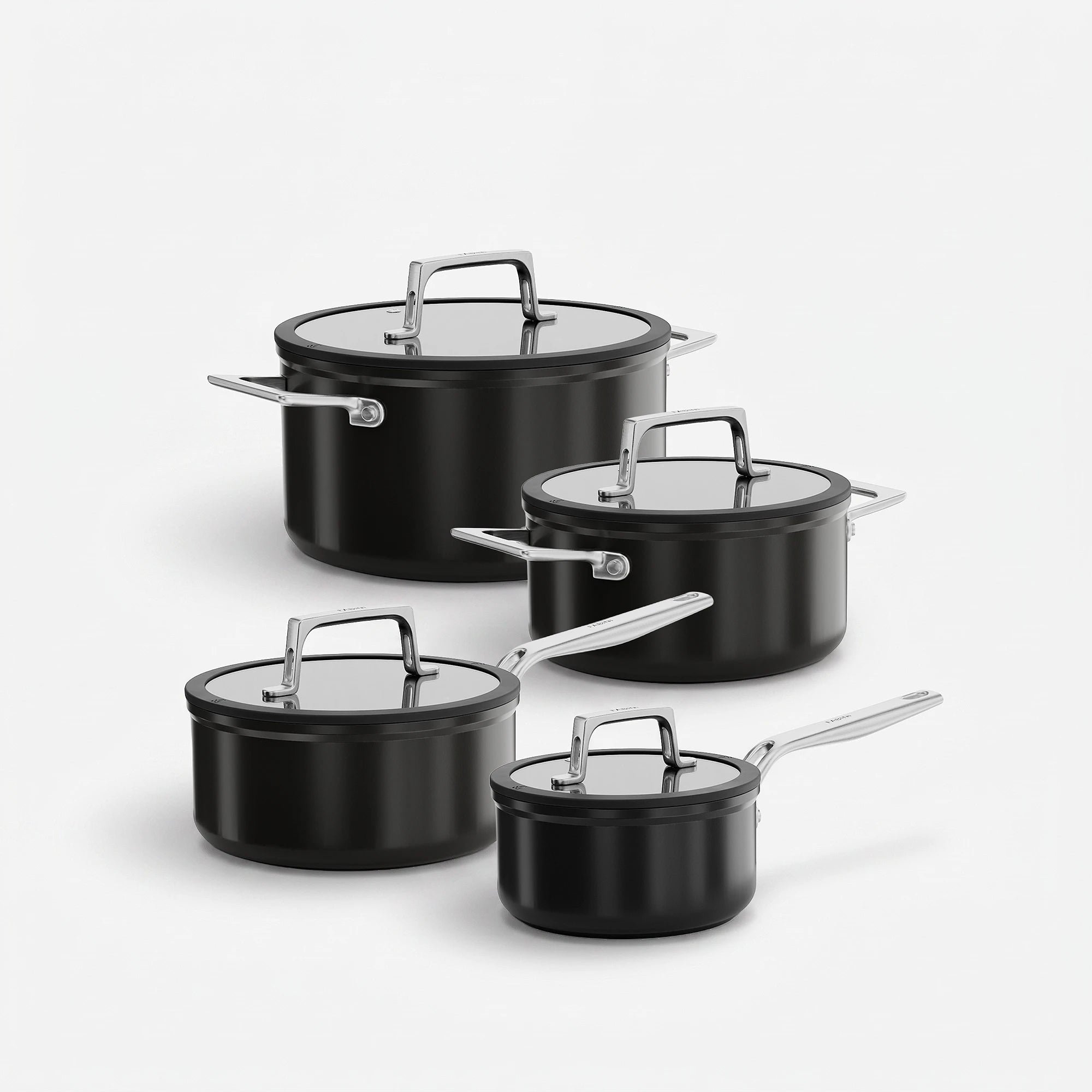 FABINI sada nádobí Meda 5.0 Pro 16–24 cm, 8 dílů, černá