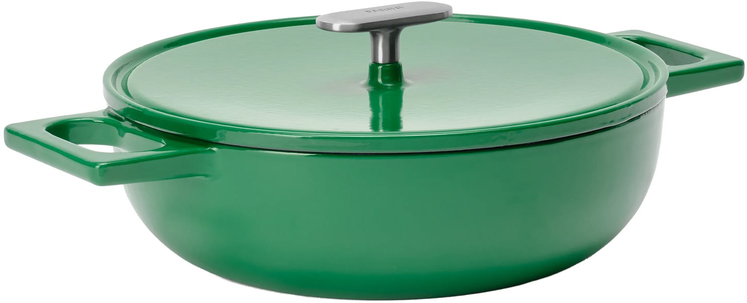 FABINI Servírovací tegame pánev s poklicí Mattia 3.0 Standard 26 cm, lesklá zelená