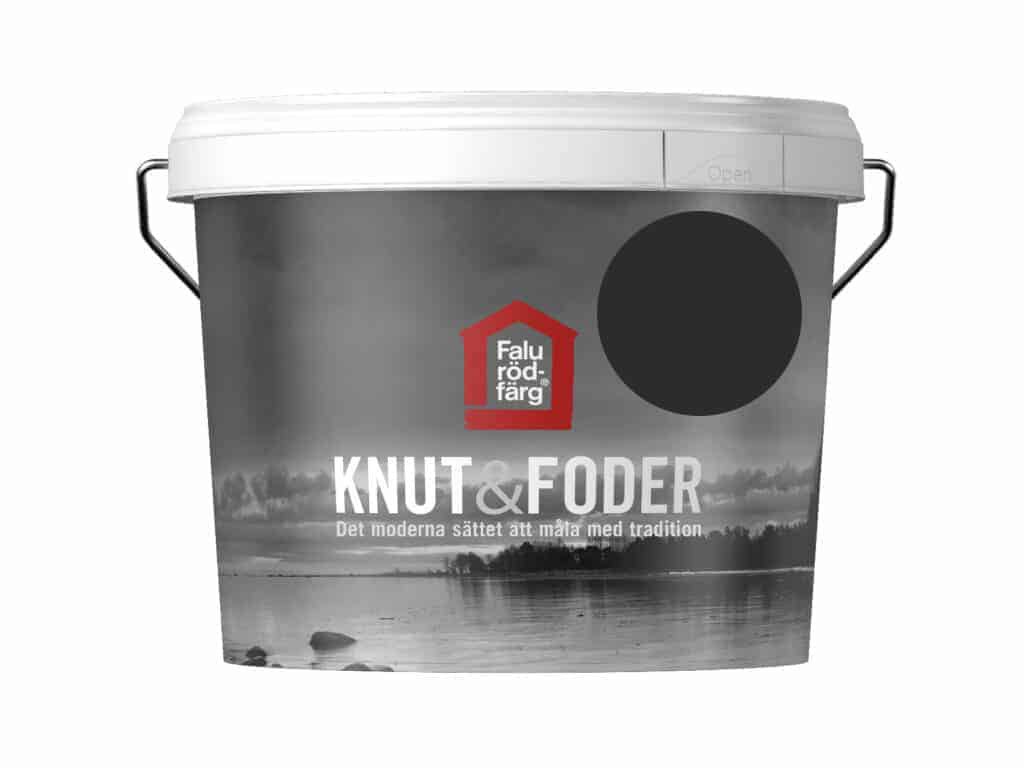 Falu Rödfärg Knut & Foder 1 l Černá