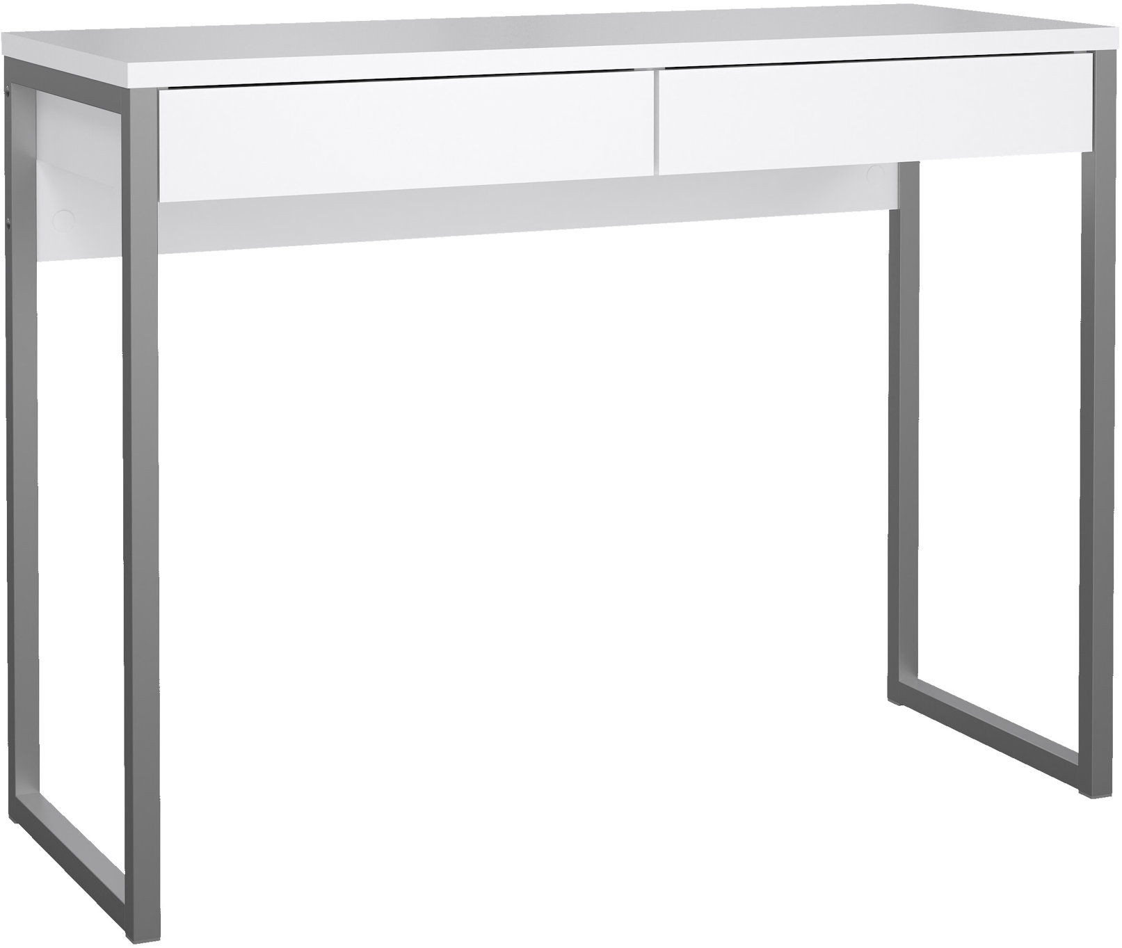 Kancelářský stůl FALCO Felix 122 v bílém lesku