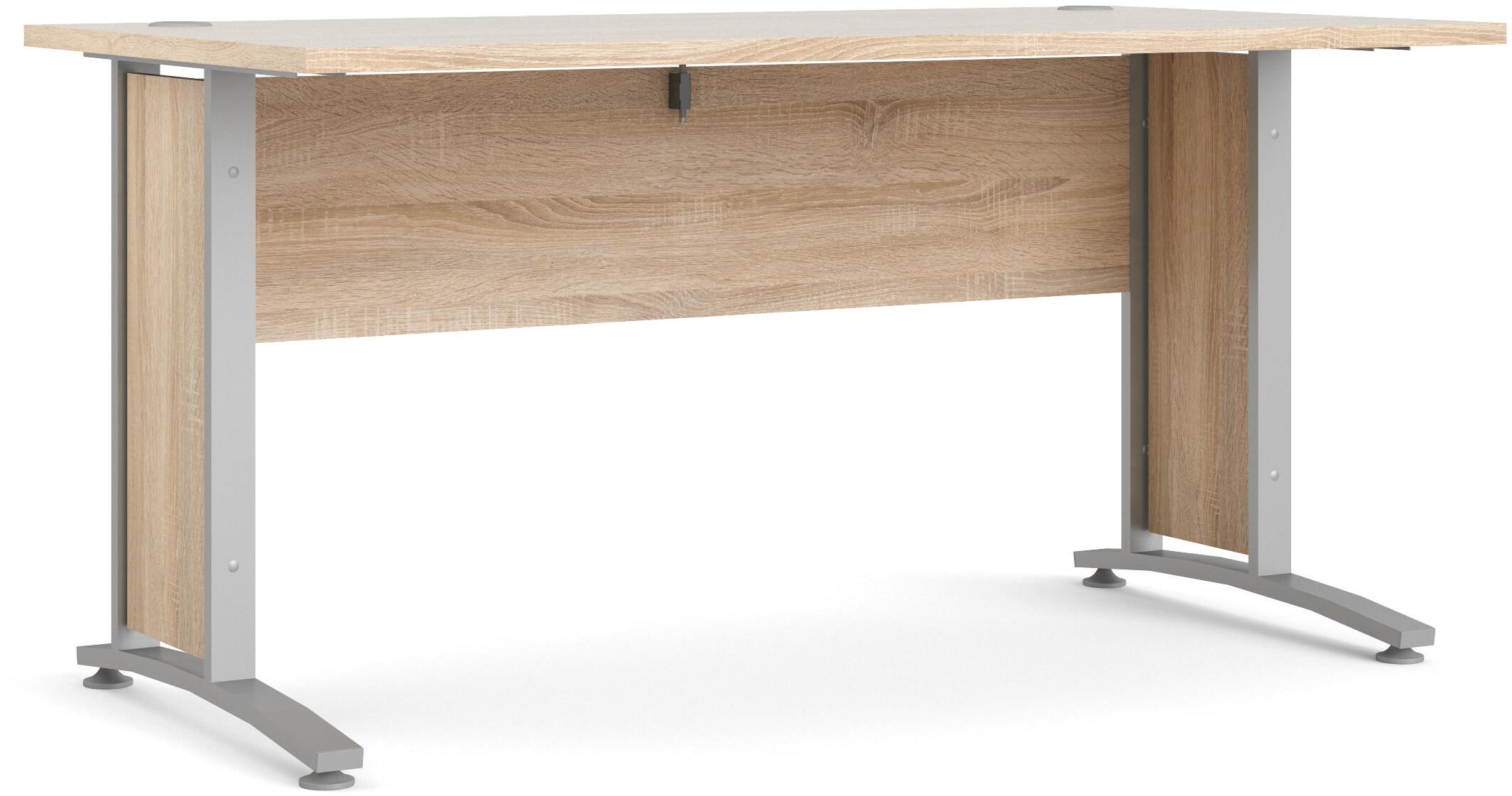 Kancelářský stůl FALCO Office 80400/71 v dubu sonoma a stříbrné barvě
