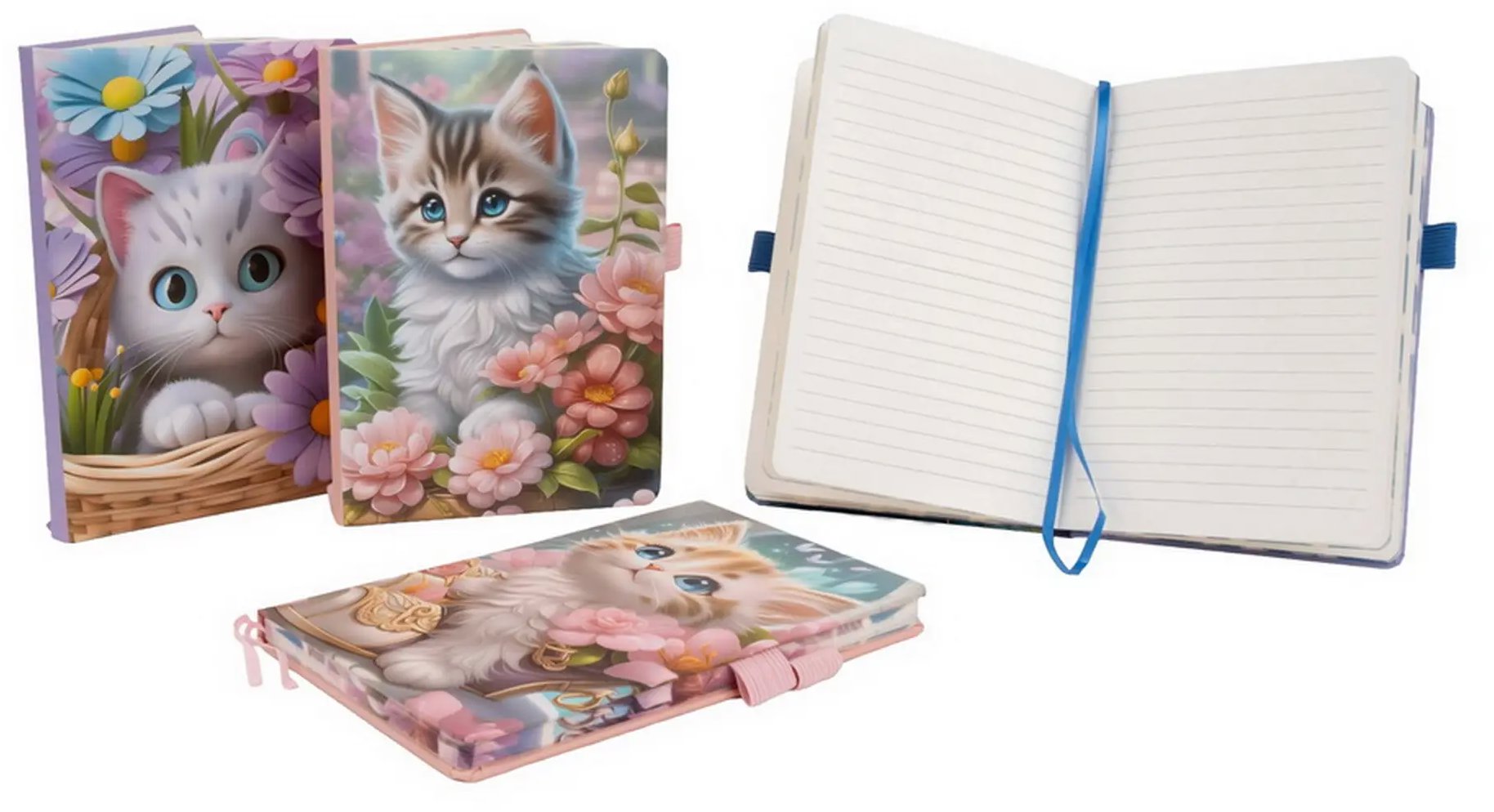 FANDY Zápisník A5 Cat mix