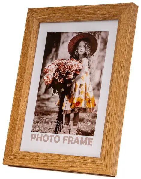FANDY Dřevěný fotorámeček Bevel 15 × 21 2 hnědý