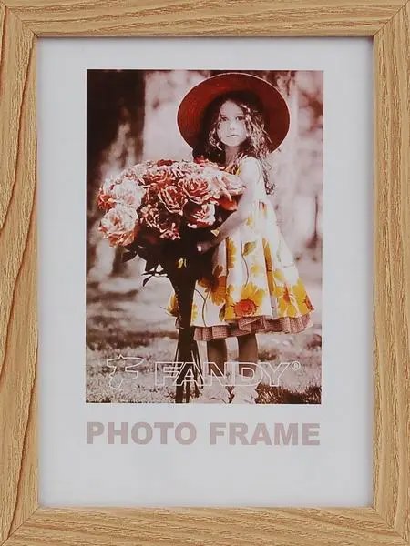 FANDY Dřevěný rámeček Style 15 × 21 3 světle hnědý