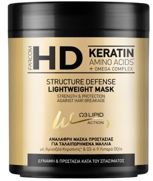 Farcom HD lehká maska na vlasy structure defence 1000 ml