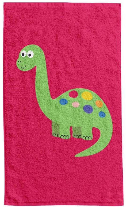 Faro Dětský ručník 30 × 50 cm, Dinosaurus malina