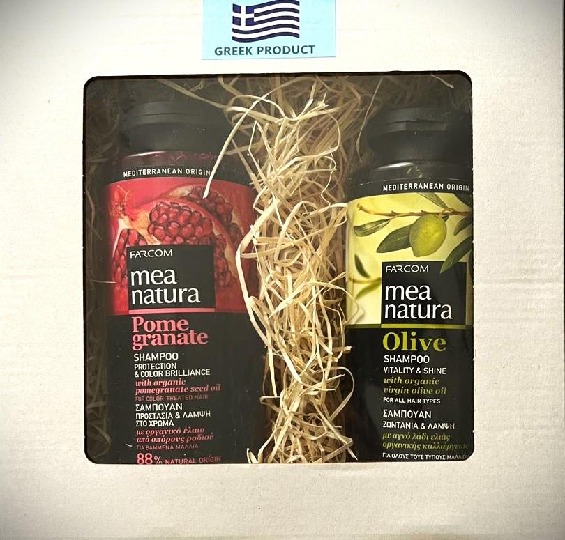 Farcom Šampon, Gr. Jablko, ochrana barvy vlasů, 300 ml + Olivový Vitalita a Lesk 300 ml