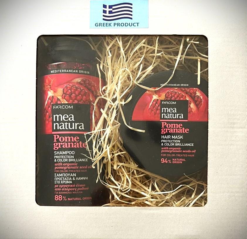 Farcom Granátové jablko, Šampon ochrana barvy vlasů 300 ml + Maska na vlasy 250 ml