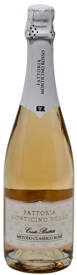 Fattoria Monticino Rosso Cento Battiti 24 Vino Spumante Brut Rosé 11,5 % vol.