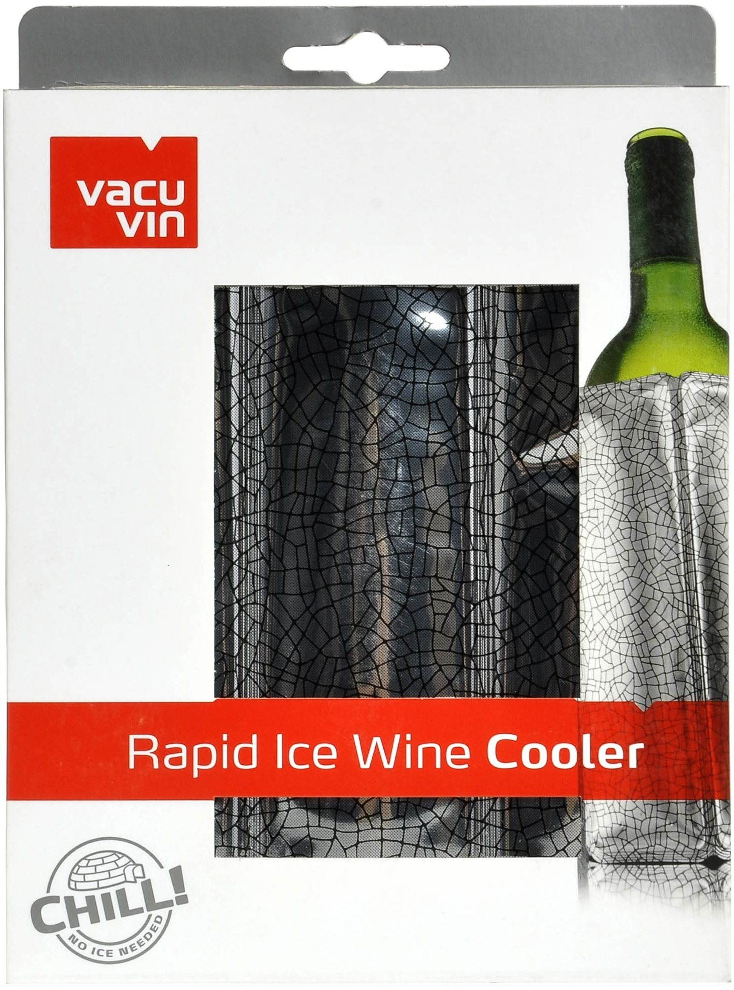 Vacu Vin Chladící návlek na víno, stříbrný