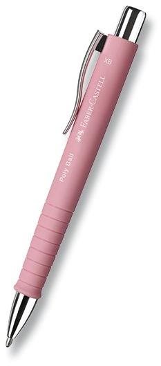Faber-Castell Poly Ball XB světle růžové - propiska pro každodenní použití