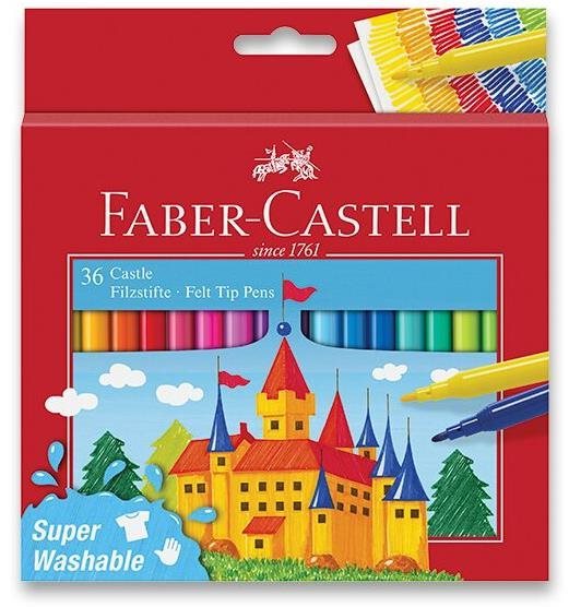 Sada kulatých fixů Faber-Castell v 12 barvách