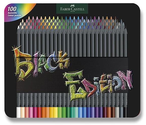 Faber-Castell Black Edition, 12 barev, plech, pastelky