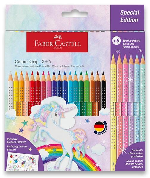 Školní pastelka Grip Unicorn od Faber-Castell - 13 barev