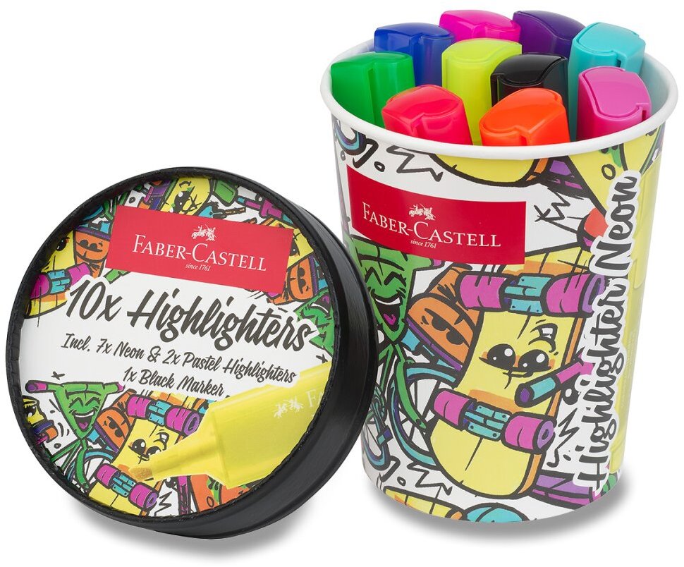 FABER-CASTELL Textliner 46 Ice Cream Superfluorescent, 10 barev