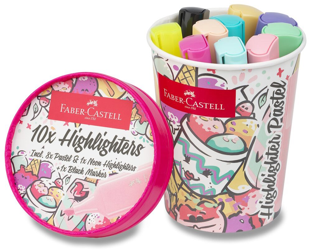 FABER-CASTELL Textliner 46 Ice Cream Pastel, 10 barev