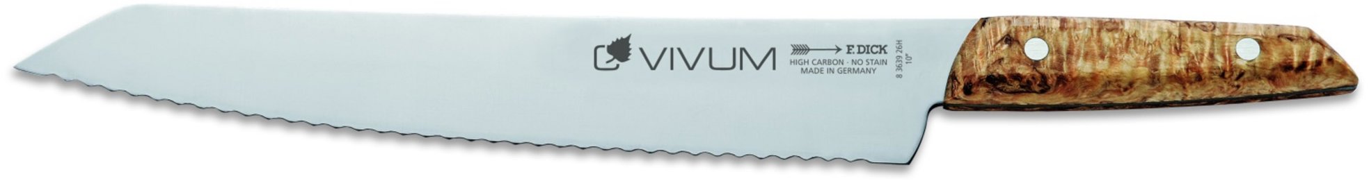 F. Dick Vivum nůž na pečivo s vlnitým výbrusem v délce 26 cm