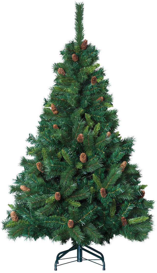 Fééric Lights and Christmas, Umělý stromeček na kovovém stojanu, hustá, 150 cm