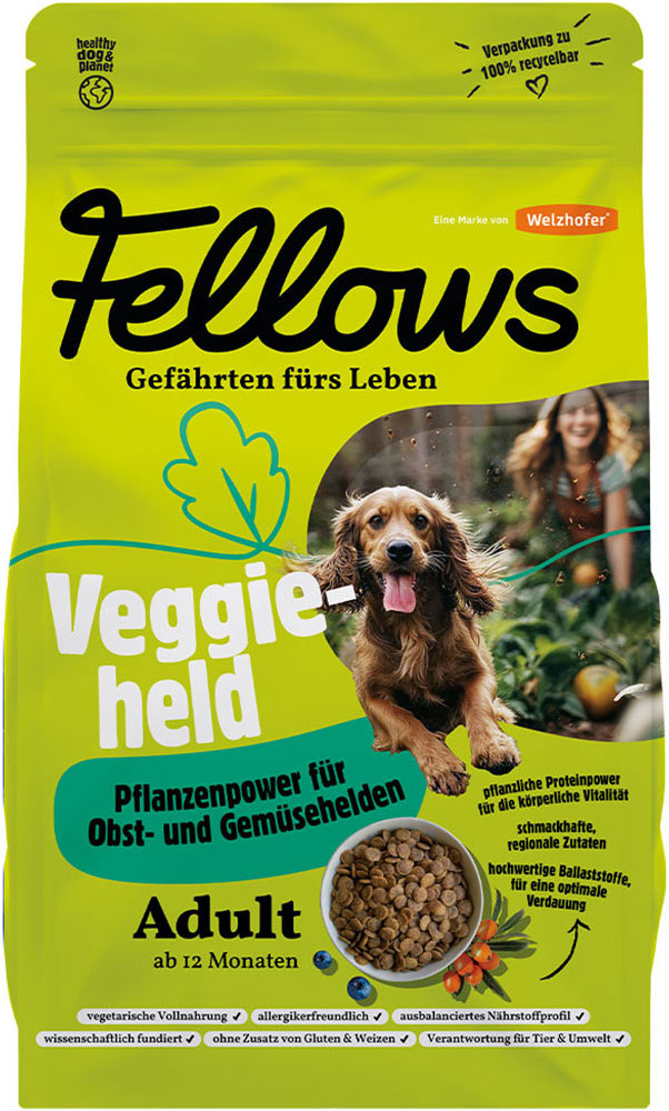 Fellows Vegetariánské granule pro psy Veggieheld 2 kg