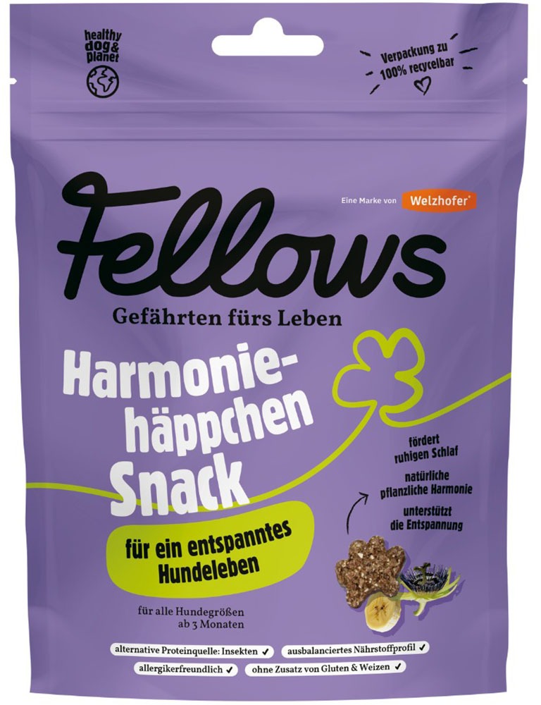 Fellows Hmyzí funkční pamlsky na uklidnění a spánek Harmonické kousky 125 g